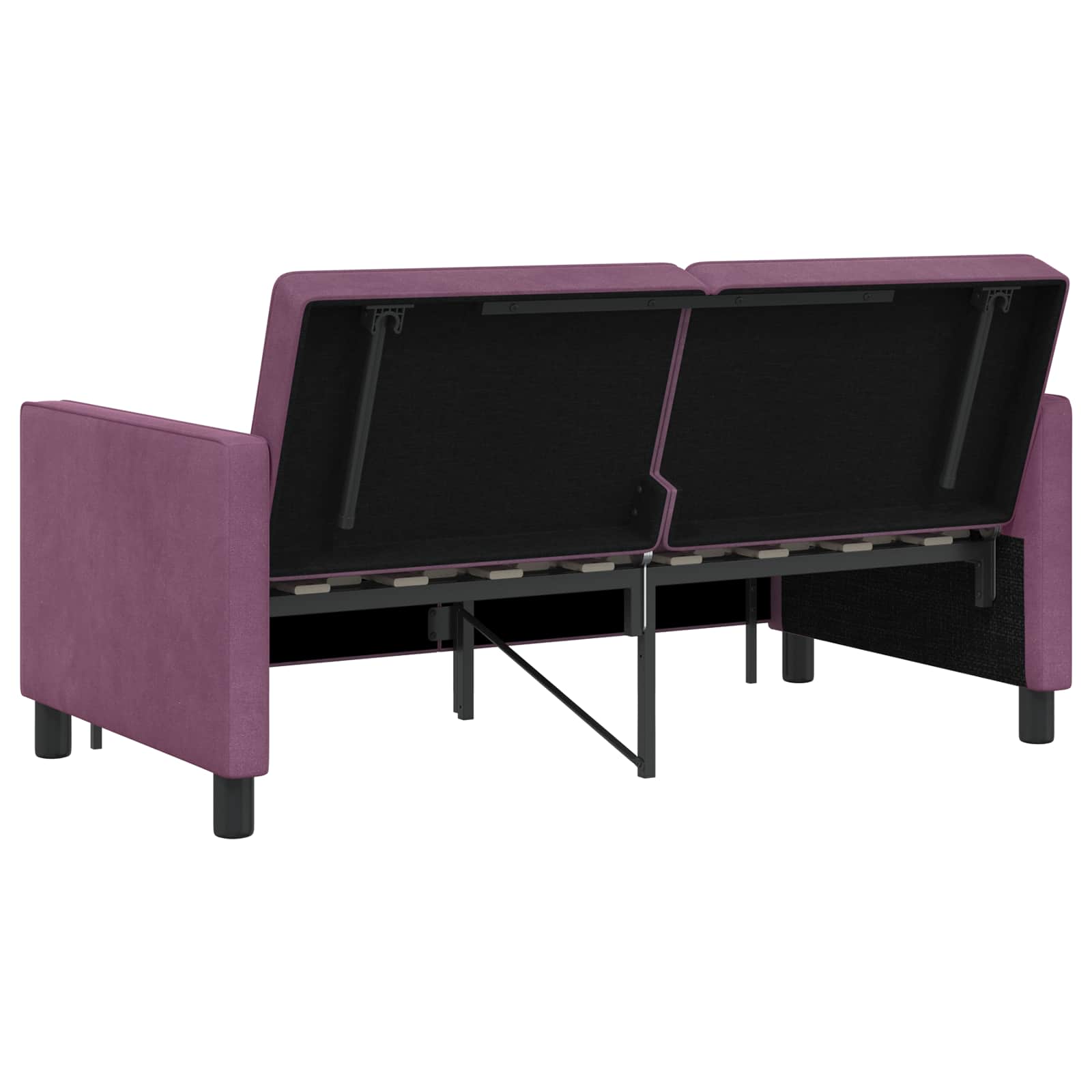 vidaXL Sofa Bed Fioletowy tkanina