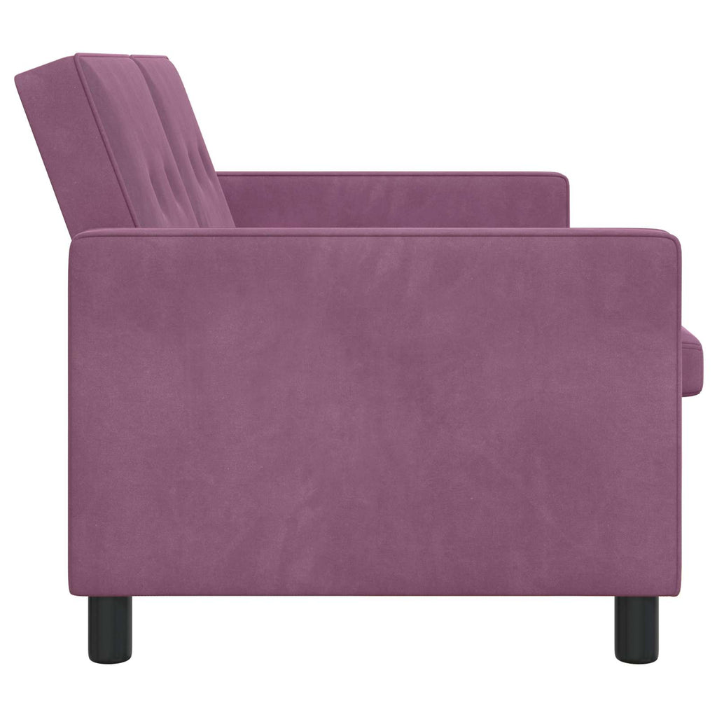 vidaXL Sofa Bed Fioletowy tkanina