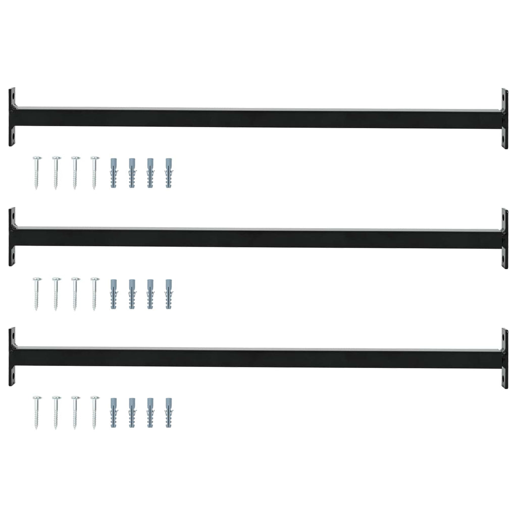 vidaXL Regulowany zabezpieczenie okienne 3 szt. 710 -1200 mm Stal
