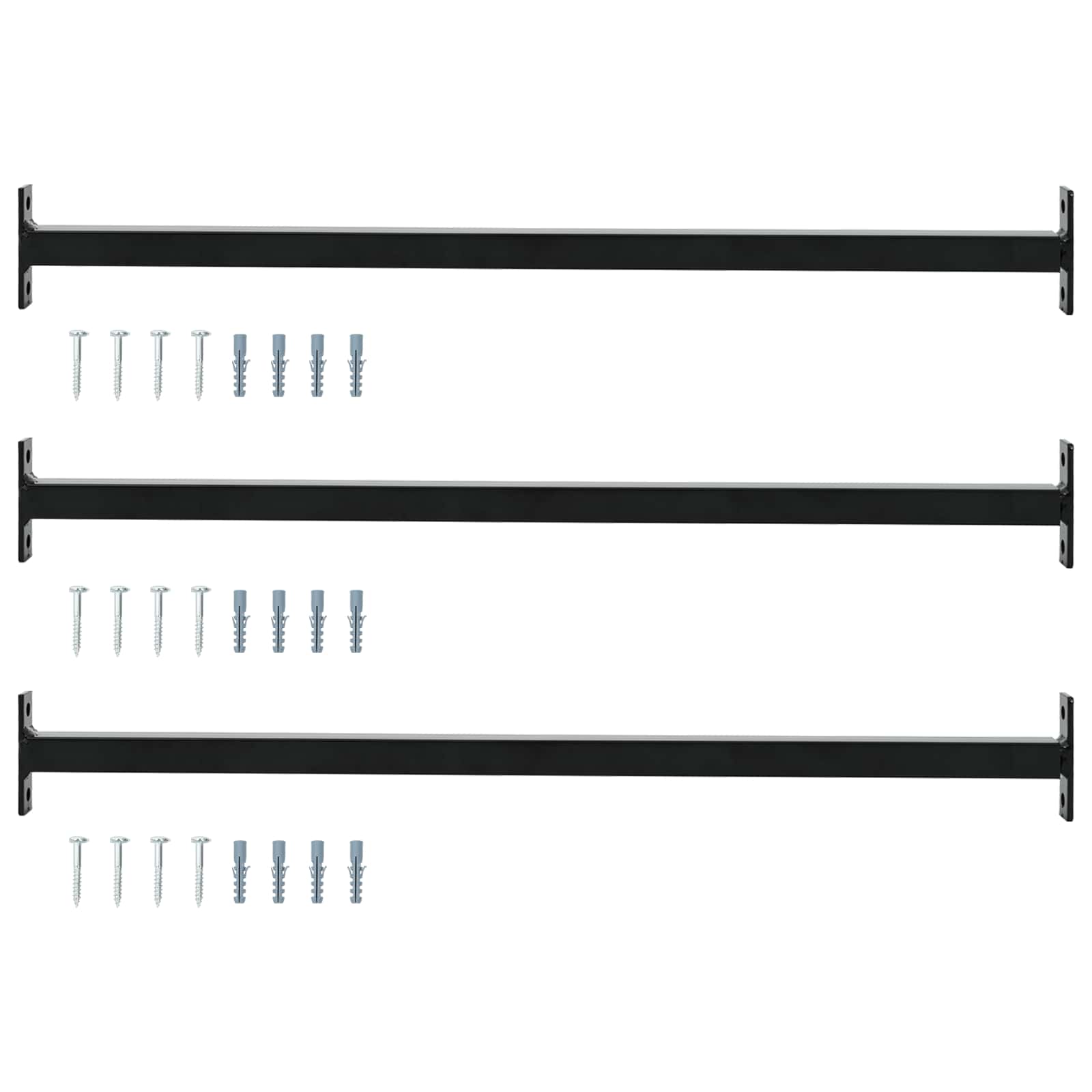 vidaXL Regulowany zabezpieczenie okienne 3 szt. 710 -1200 mm Stal