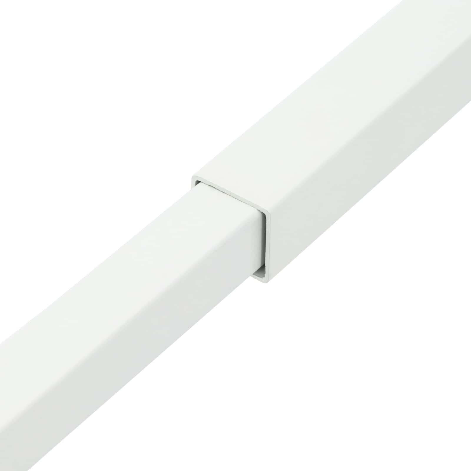 vidaXL Regulowany zabezpieczenie okienne Biały 710 -1200 mm Stal