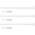 vidaXL Regulowany zabezpieczenie okienne 3 szt. 710 -1200 mm Stal