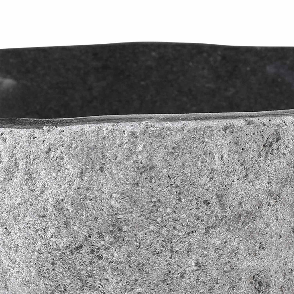 vidaXL Umywalka Owalny Szary (32-37) x (27-30) x 12 cm Kamień rzeczny