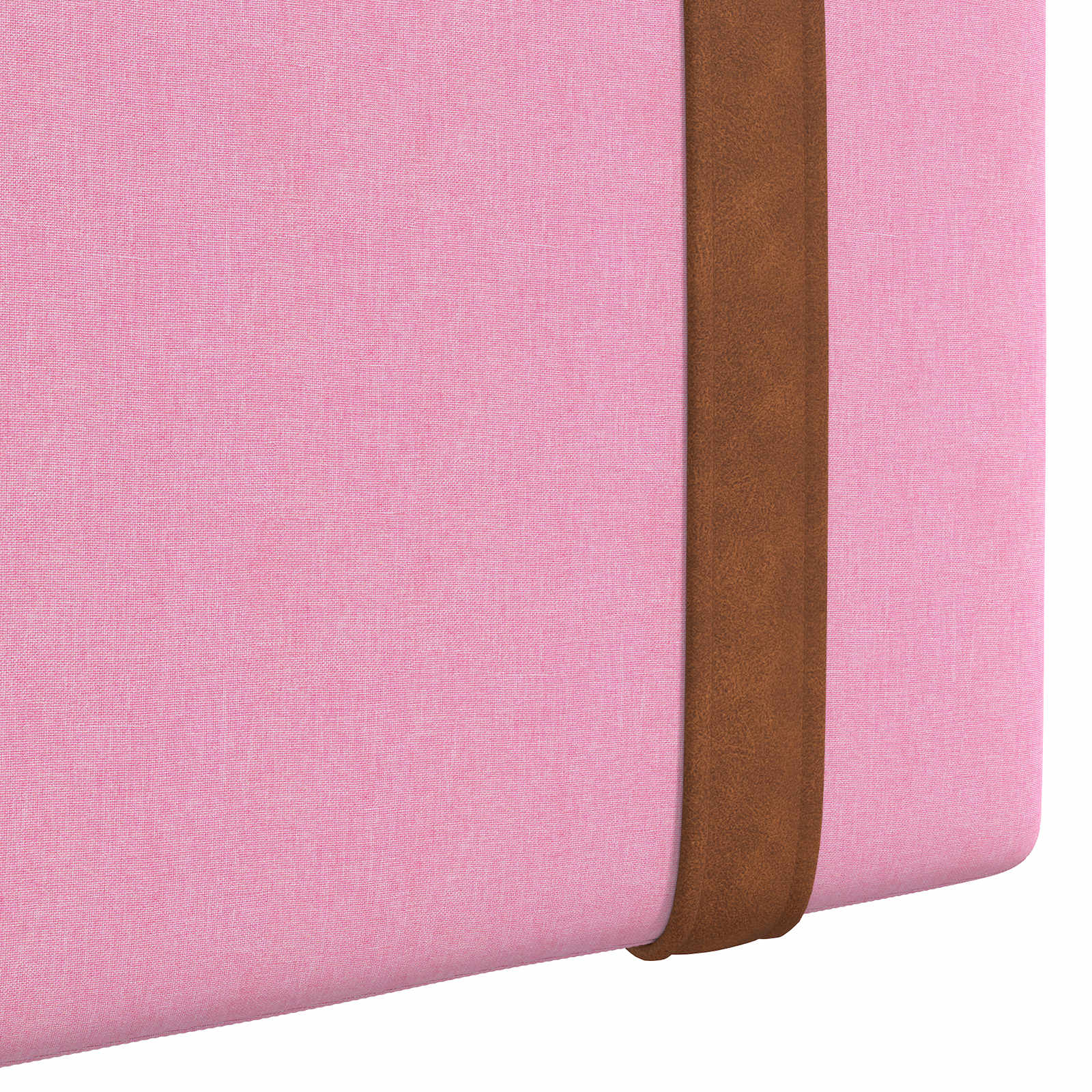 vidaXL Wezgłowie wiszące Z lampą LED różowy Antyczny PU