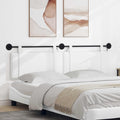 vidaXL Wezgłowie wiszące Z lampą LED Biały tkanina