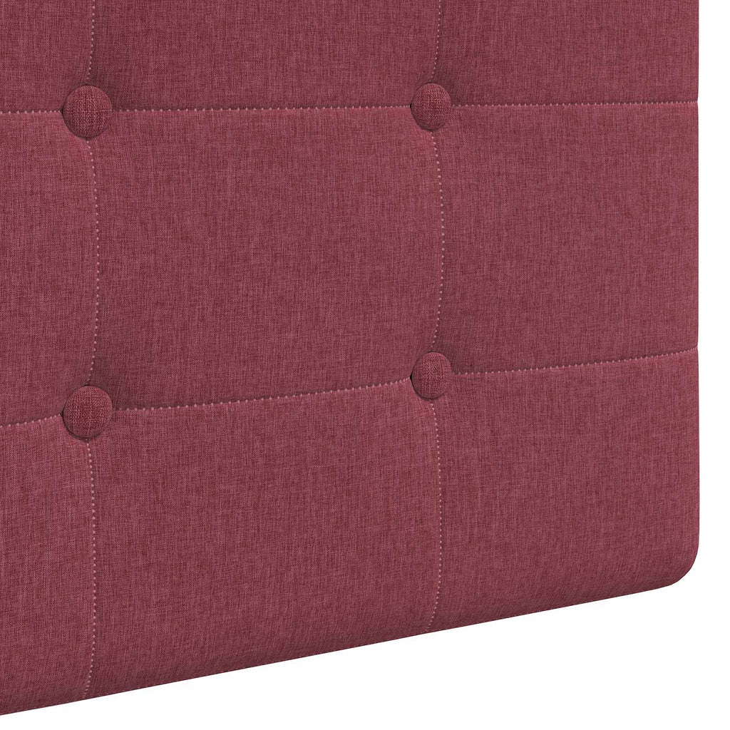 vidaXL Wezgłowie wiszące Z lampą LED Czerwone wino tkanina