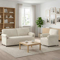 vidaXL Zestaw Sof 2 szt. kremowy Welur