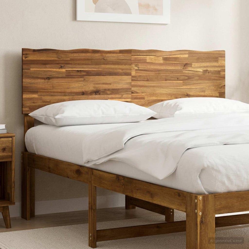 vidaXL Zagłówek z naturalnym brzegiem ROSTOCK naturalny 140 cm