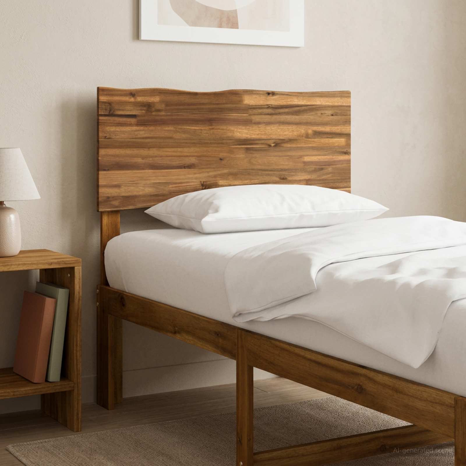 vidaXL Zagłówek z naturalnym brzegiem ROSTOCK naturalny 100 cm