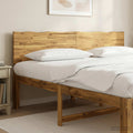 vidaXL Zagłówek z naturalnym brzegiem ROSTOCK Biały 200 cm