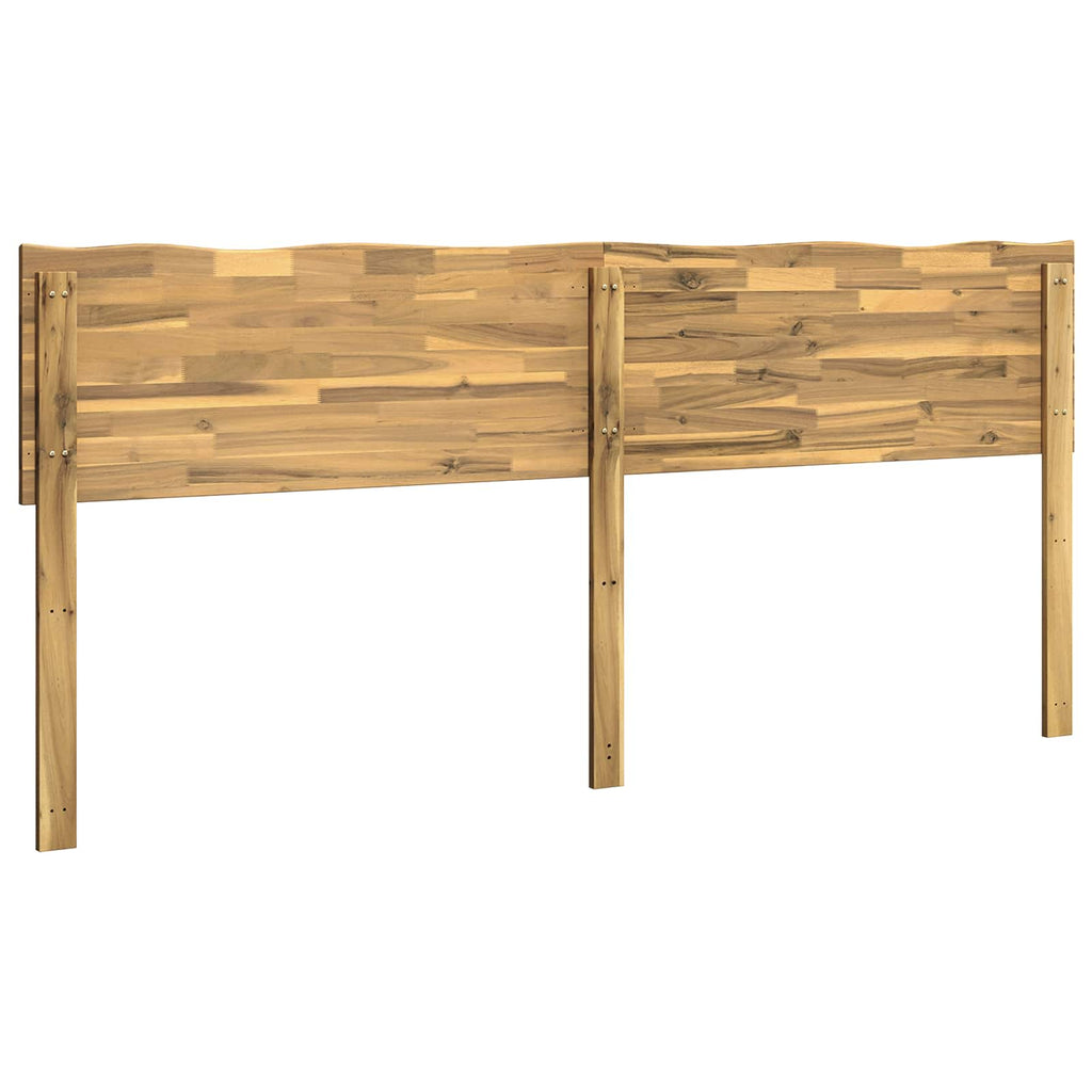vidaXL Zagłówek z naturalnym brzegiem ROSTOCK Biały 180 cm