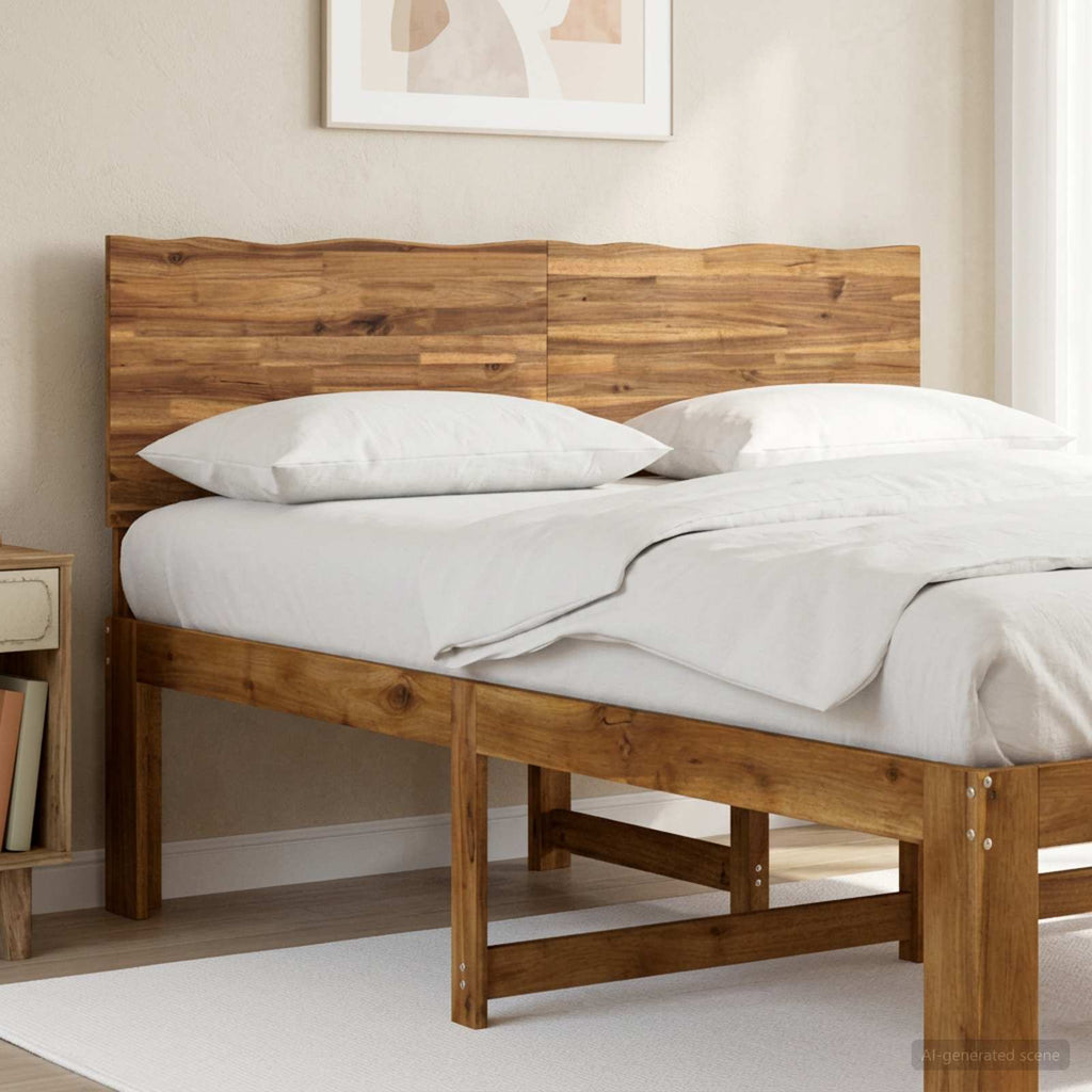 vidaXL Zagłówek z naturalnym brzegiem ROSTOCK naturalny 150 cm