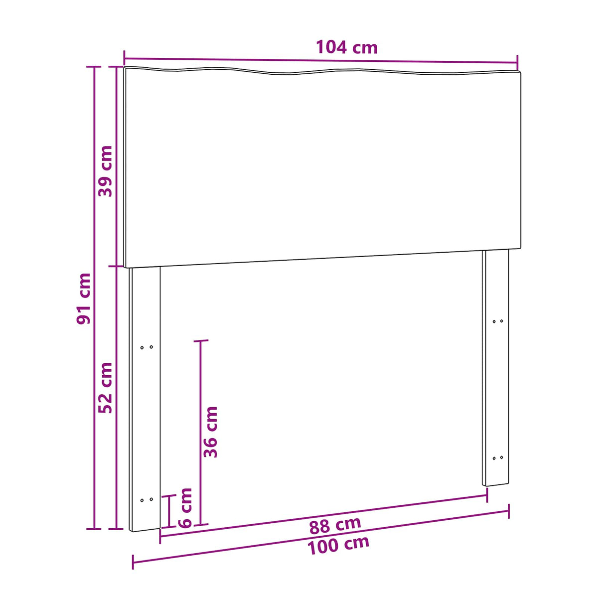 vidaXL Zagłówek z naturalnym brzegiem ROSTOCK Ciemny brąz 100 cm