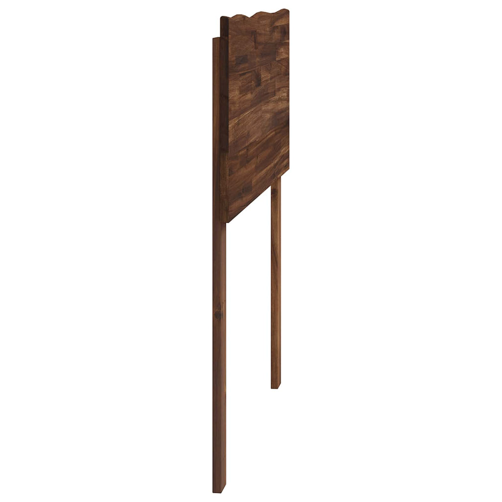 vidaXL Zagłówek z naturalnym brzegiem ROSTOCK Ciemny brąz 90 cm