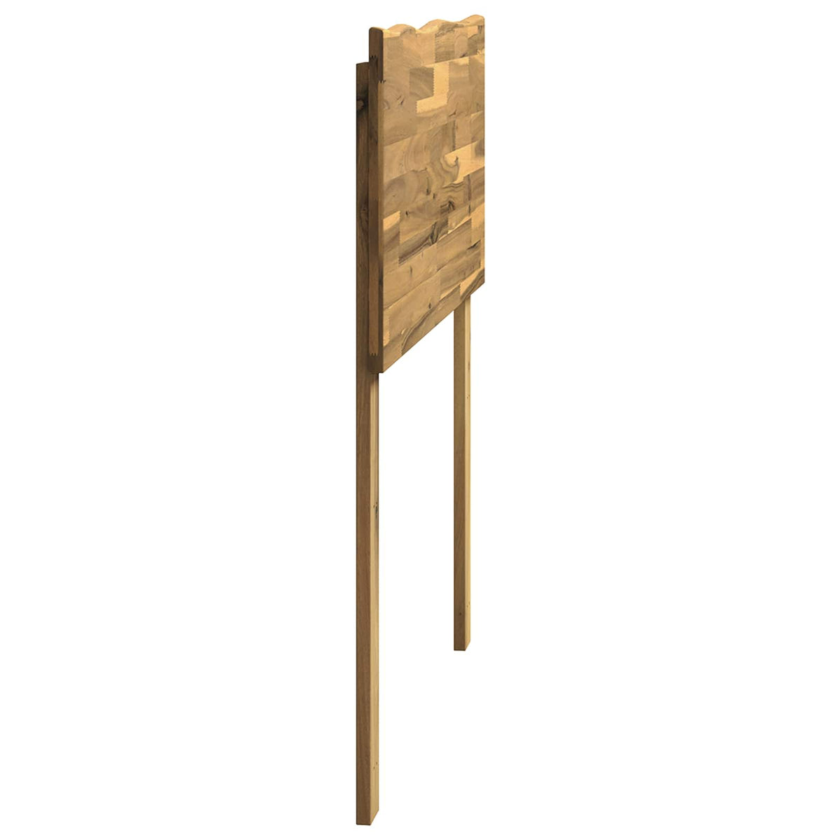 vidaXL Zagłówek z naturalnym brzegiem ROSTOCK Biały 80 cm