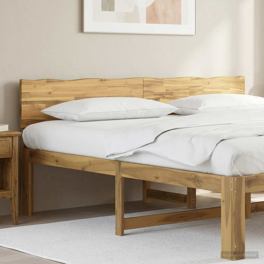 vidaXL Zagłówek z naturalnym brzegiem ROSTOCK Biały 180 cm