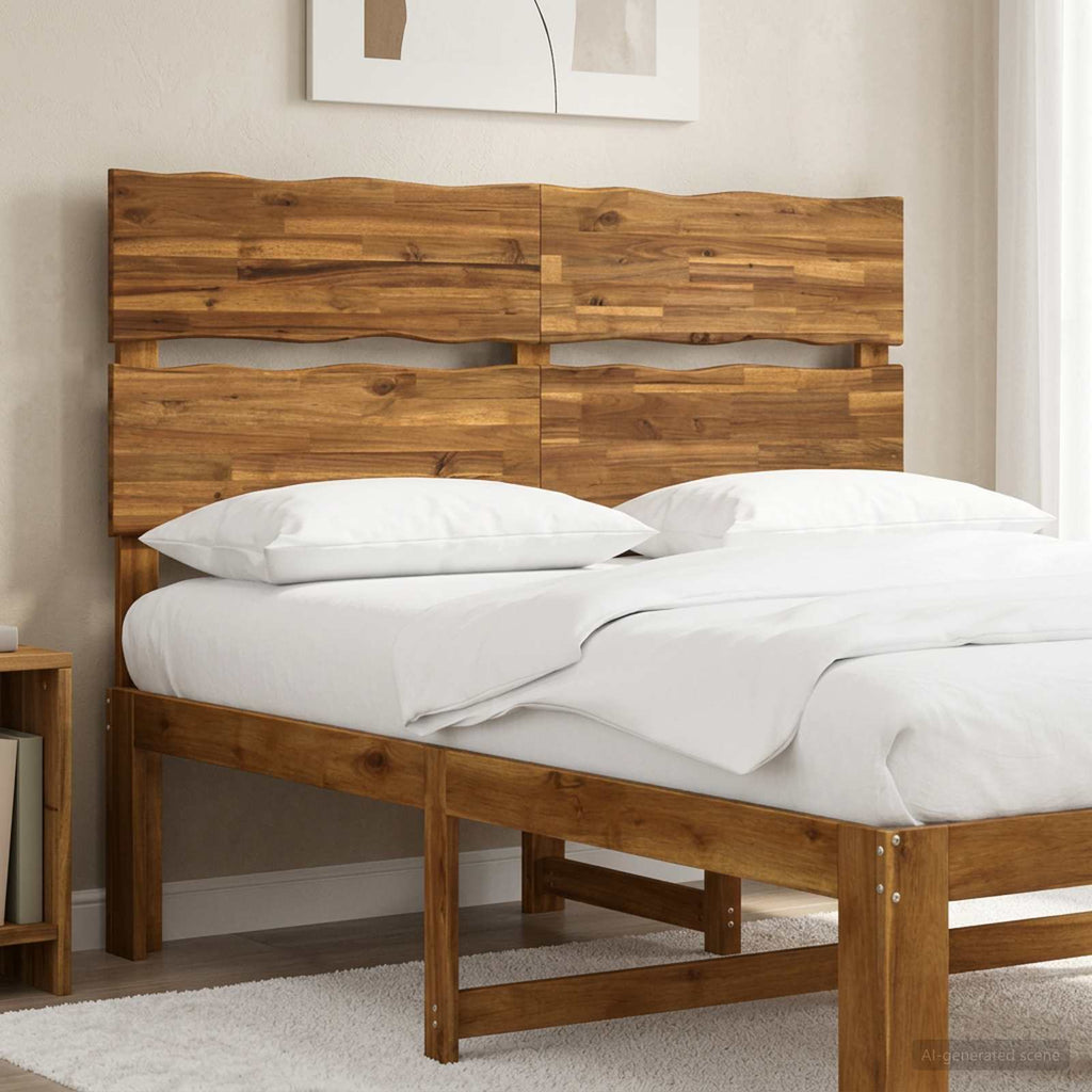 vidaXL Zagłówek z naturalnym brzegiem ROSTOCK naturalny 160 cm