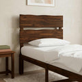 vidaXL Zagłówek z naturalnym brzegiem ROSTOCK Ciemny brąz 90 cm