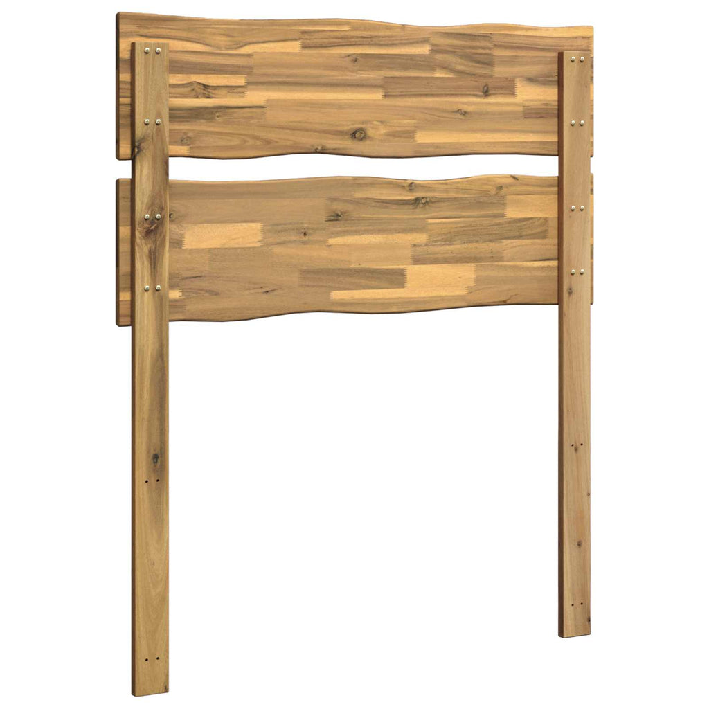 vidaXL Zagłówek z naturalnym brzegiem ROSTOCK Biały 80 cm