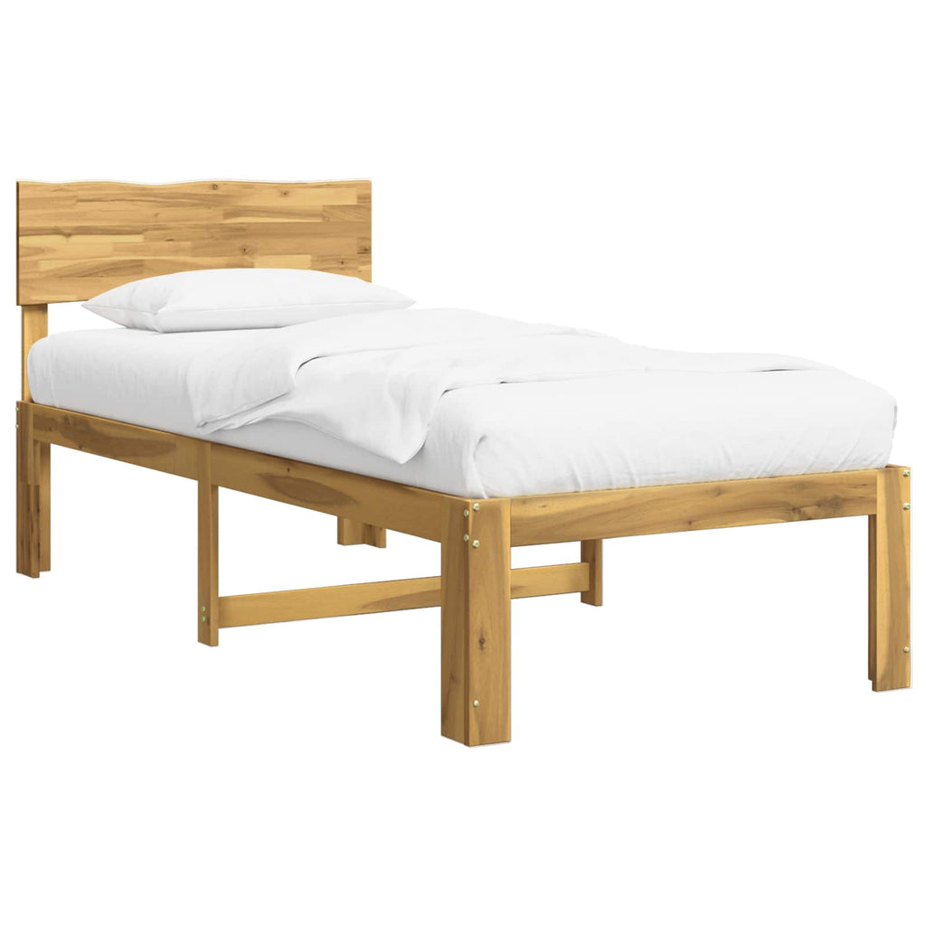vidaXL Łóżko pojedyncze z zagłówkiem ROSTOCK Biały 75 x 190 cm