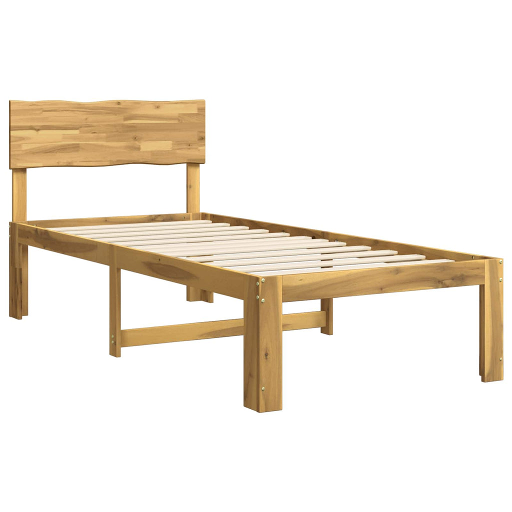vidaXL Łóżko pojedyncze z zagłówkiem ROSTOCK Biały 75 x 190 cm