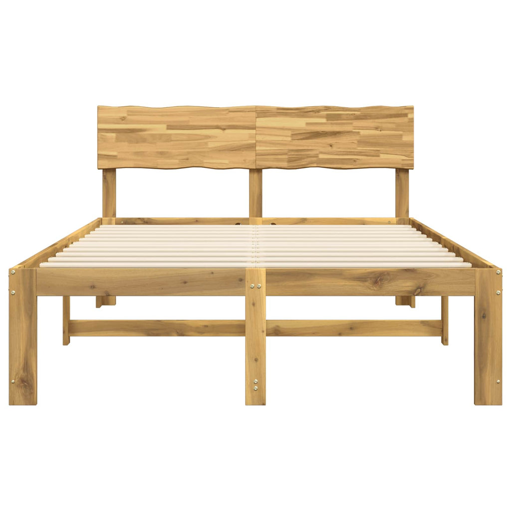 vidaXL Podwójna rama łóżka z wezgłowiem ROSTOCK Biały 120 x 190 cm