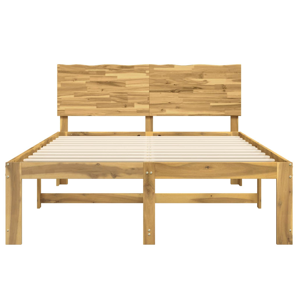 vidaXL Podwójna rama łóżka z wezgłowiem ROSTOCK Biały 120 x 200 cm