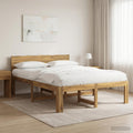 vidaXL Podwójna rama łóżka z wezgłowiem ROSTOCK Biały 120 x 190 cm