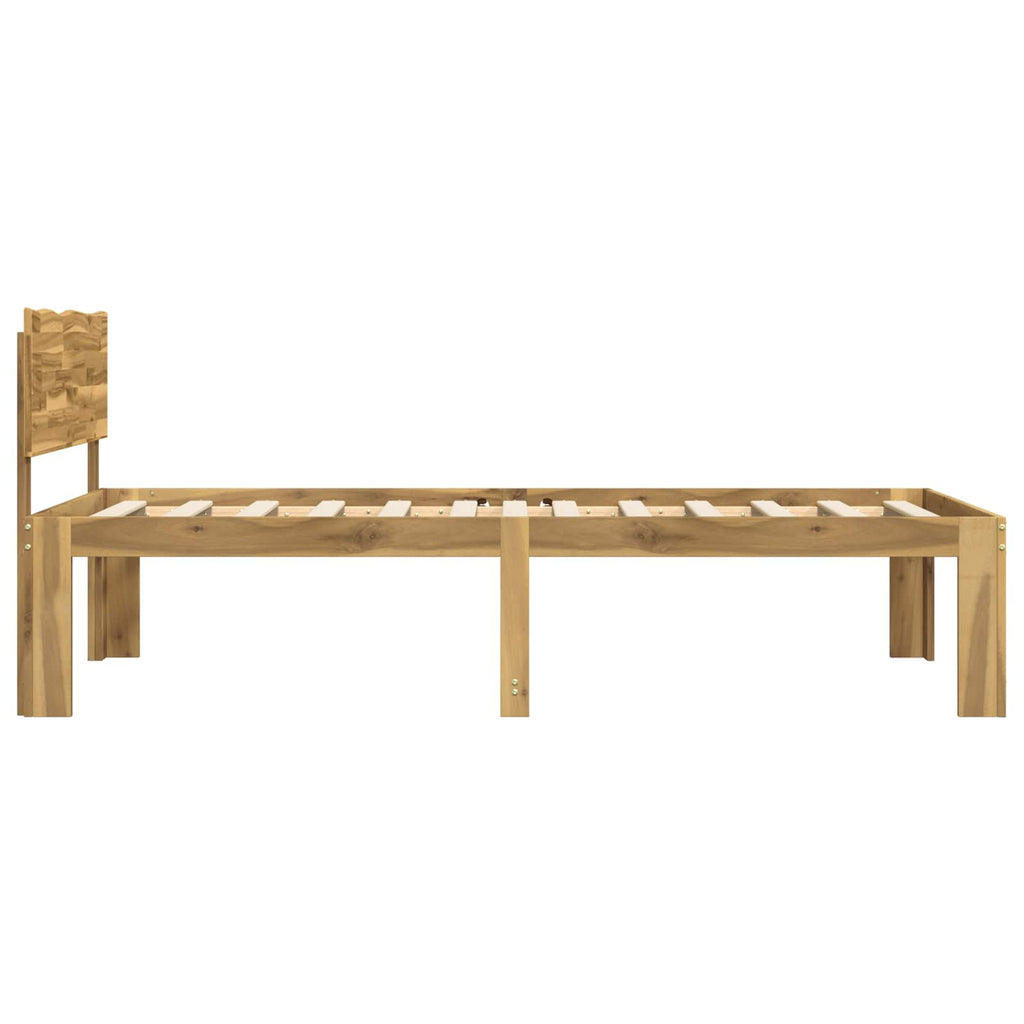 vidaXL Łóżko pojedyncze z zagłówkiem ROSTOCK Biały 100 x 200 cm