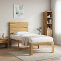 vidaXL Łóżko pojedyncze z zagłówkiem ROSTOCK Biały 75 x 190 cm
