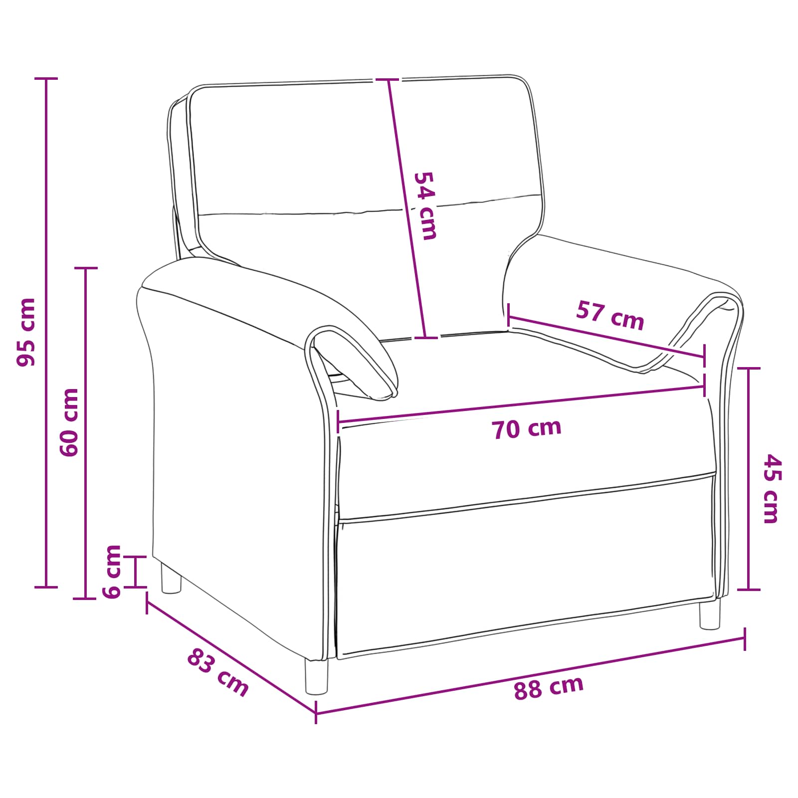 vidaXL Sofa 100% poliester, metalowa rama, MDF, sklejka