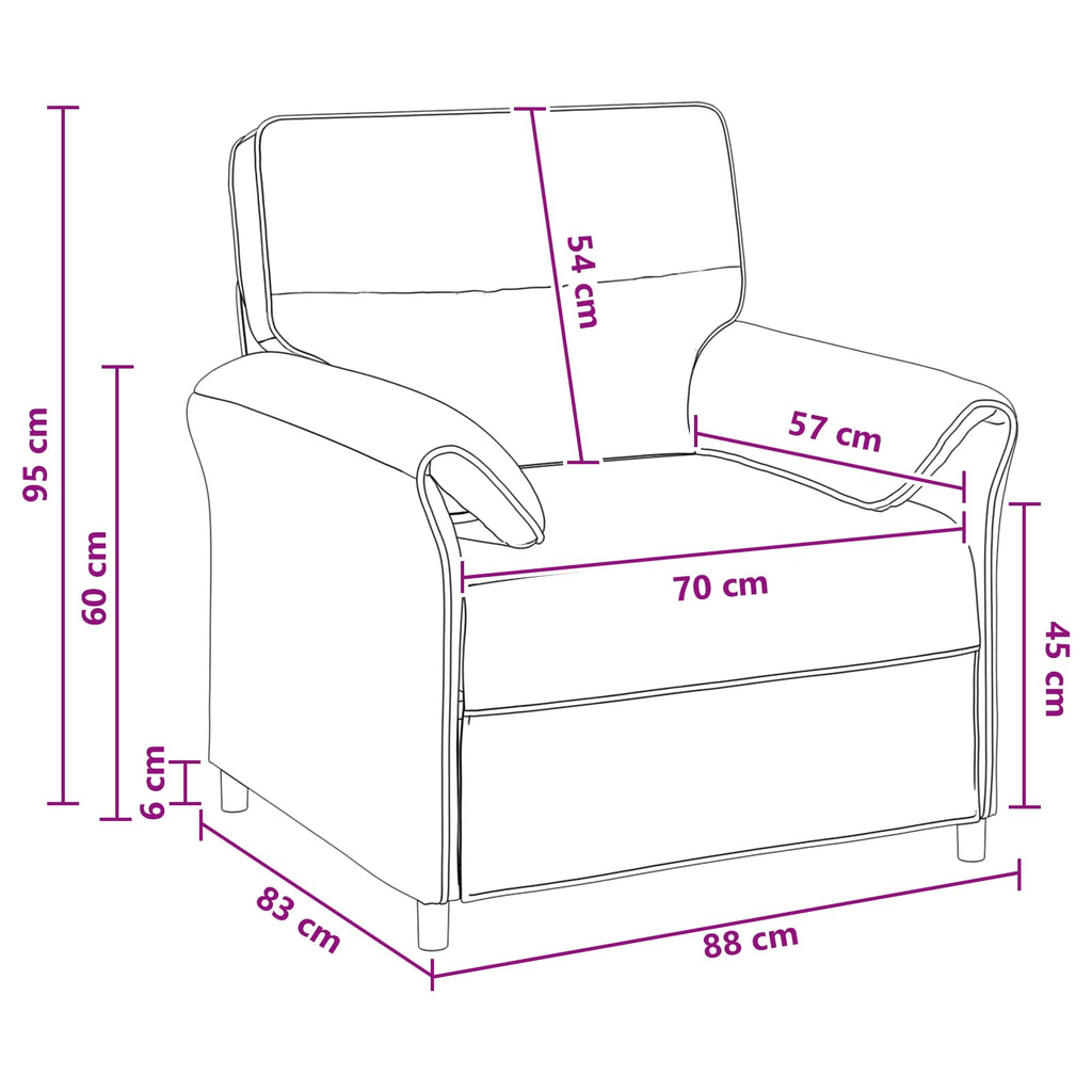 vidaXL Sofa 100% poliester, metalowa rama, MDF, sklejka
