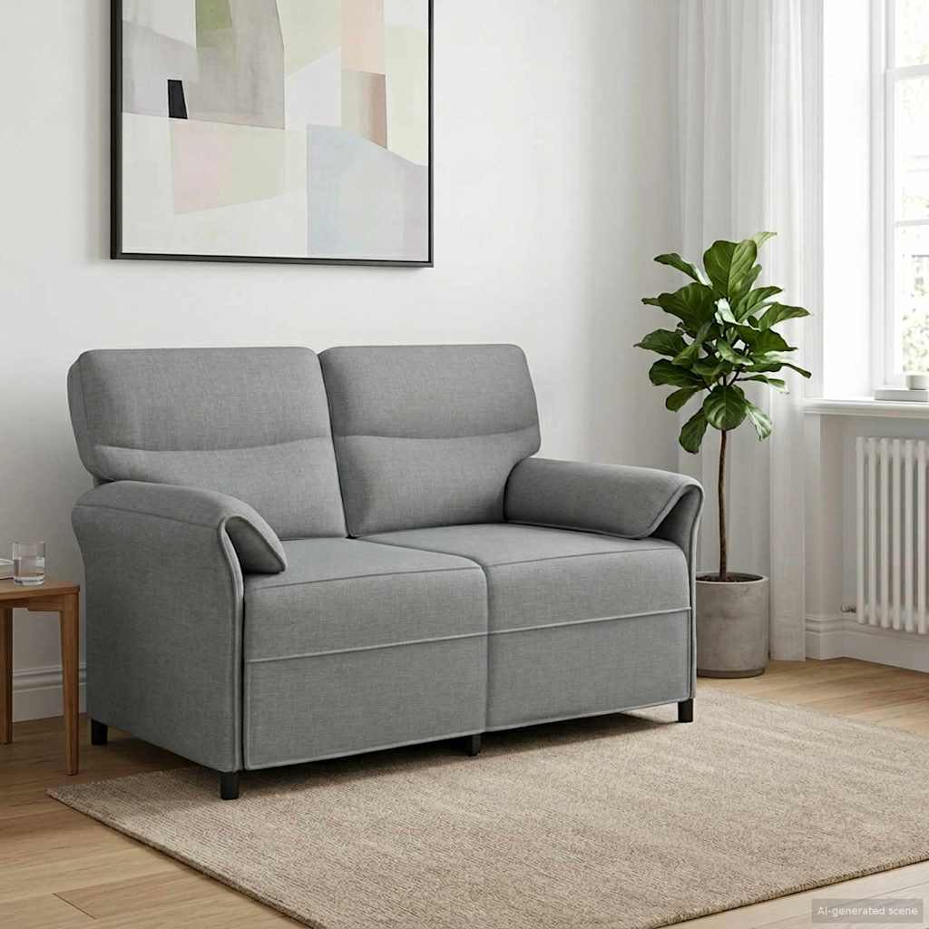vidaXL Sofa 100% poliester, metalowa rama, MDF, sklejka