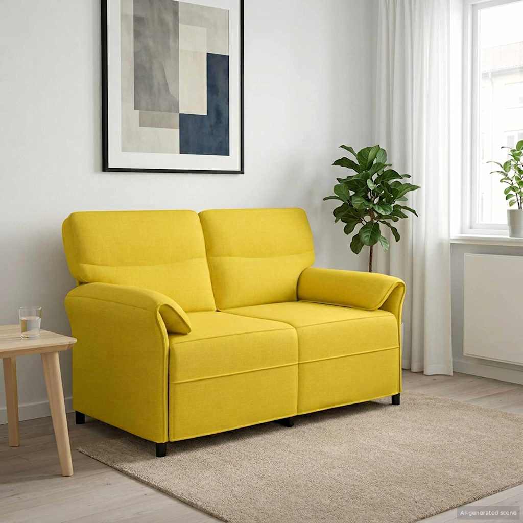vidaXL Sofa 100% poliester, metalowa rama, MDF, sklejka