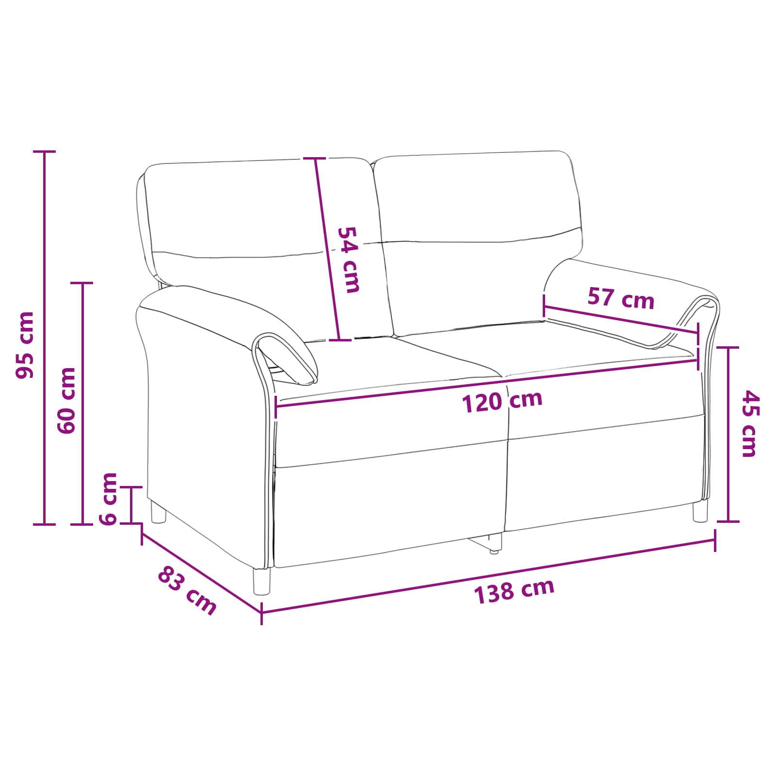 vidaXL Sofa 100% poliester, metalowa rama, MDF, sklejka