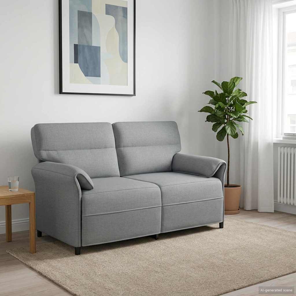 vidaXL Sofa 100% poliester, metalowa rama, MDF, sklejka