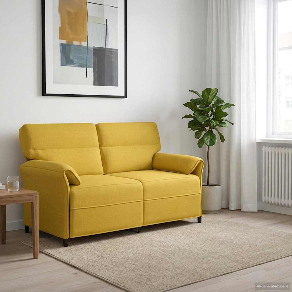 vidaXL Sofa 100% poliester, metalowa rama, MDF, sklejka