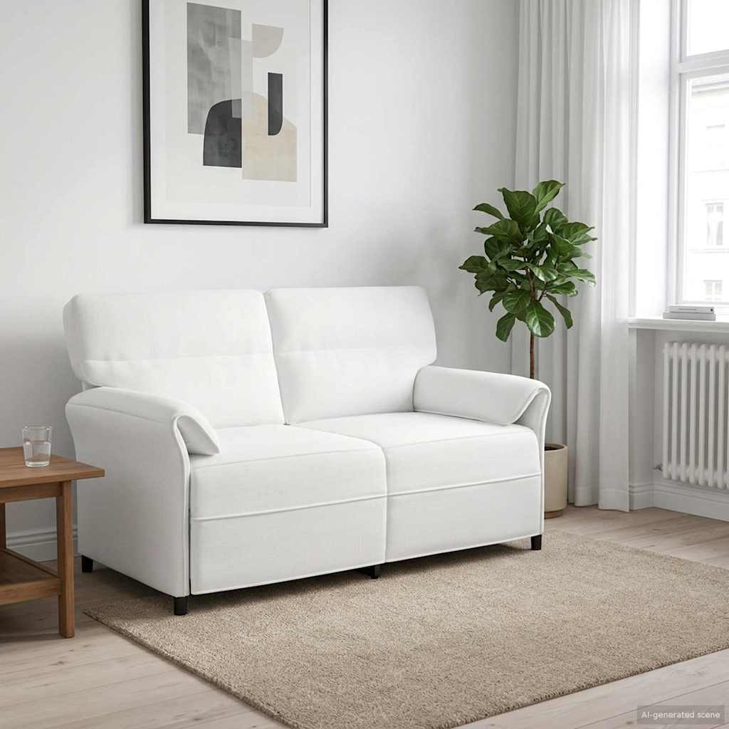 vidaXL Sofa 100% poliester, metalowa rama, MDF, sklejka