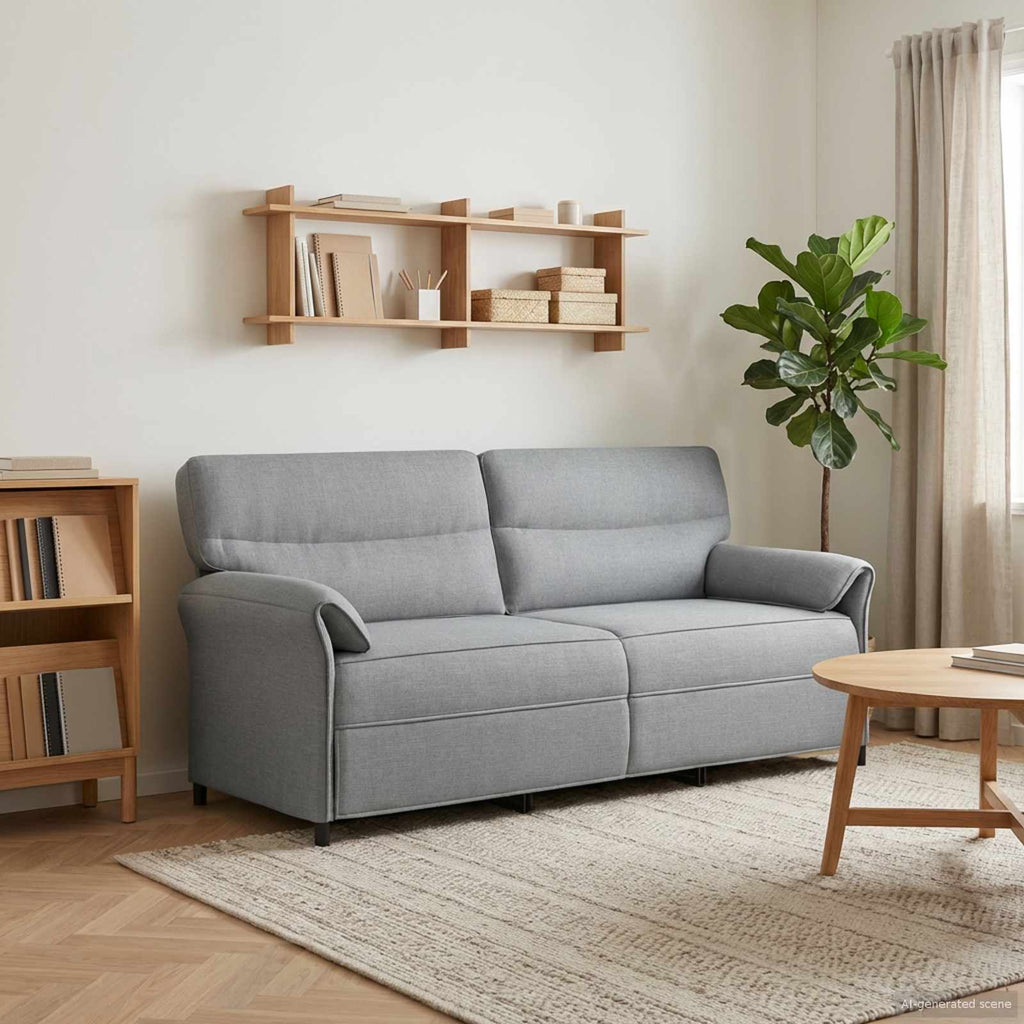 vidaXL Sofa 100% poliester, metalowa rama, MDF, sklejka