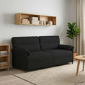 vidaXL Sofa 3-osobowa Czarny 198 x 83 x 95 cm tkanina