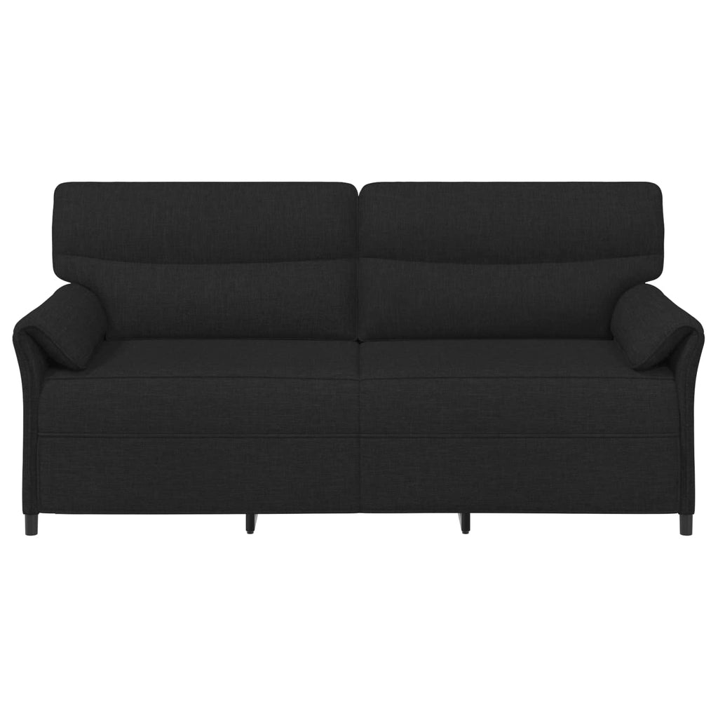 vidaXL Sofa 3-osobowa Czarny 198 x 83 x 95 cm tkanina