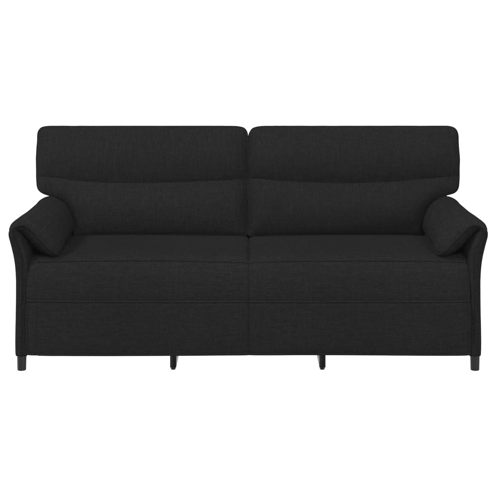 vidaXL Sofa 3-osobowa Czarny 198 x 83 x 95 cm tkanina