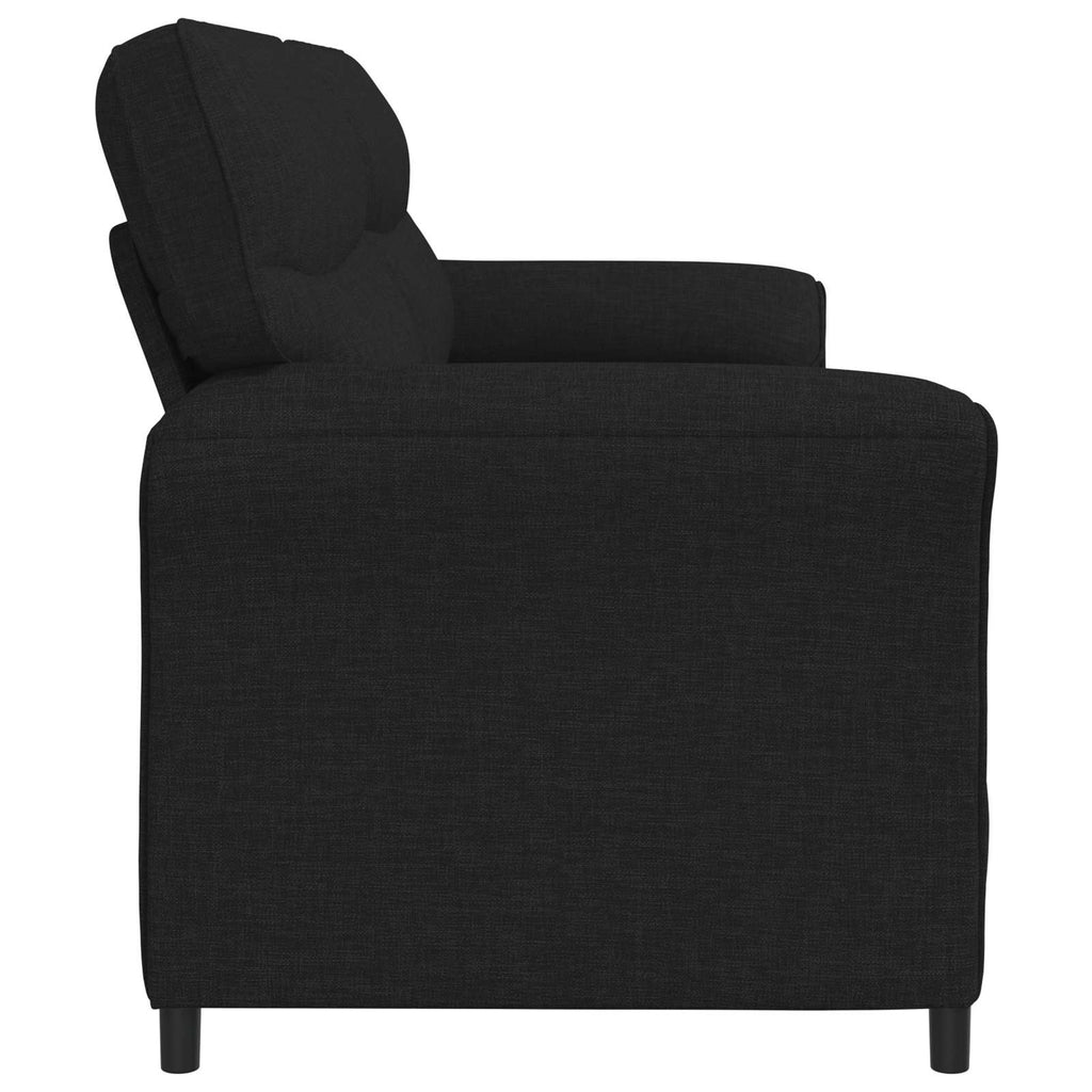 vidaXL Sofa 3-osobowa Czarny 198 x 83 x 95 cm tkanina