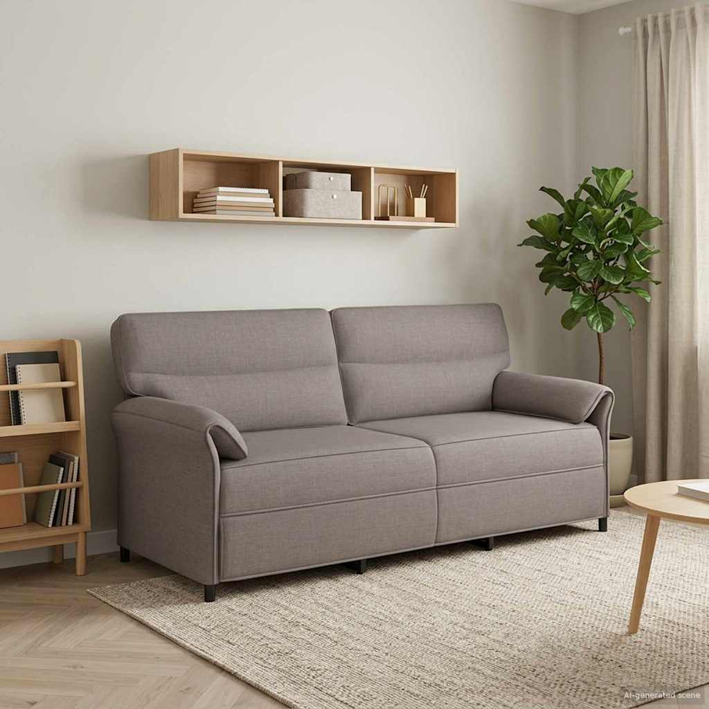 vidaXL Sofa 100% poliester, metalowa rama, MDF, sklejka
