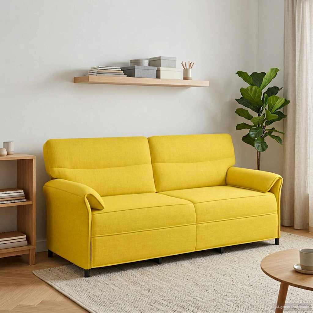 vidaXL Sofa 100% poliester, metalowa rama, MDF, sklejka