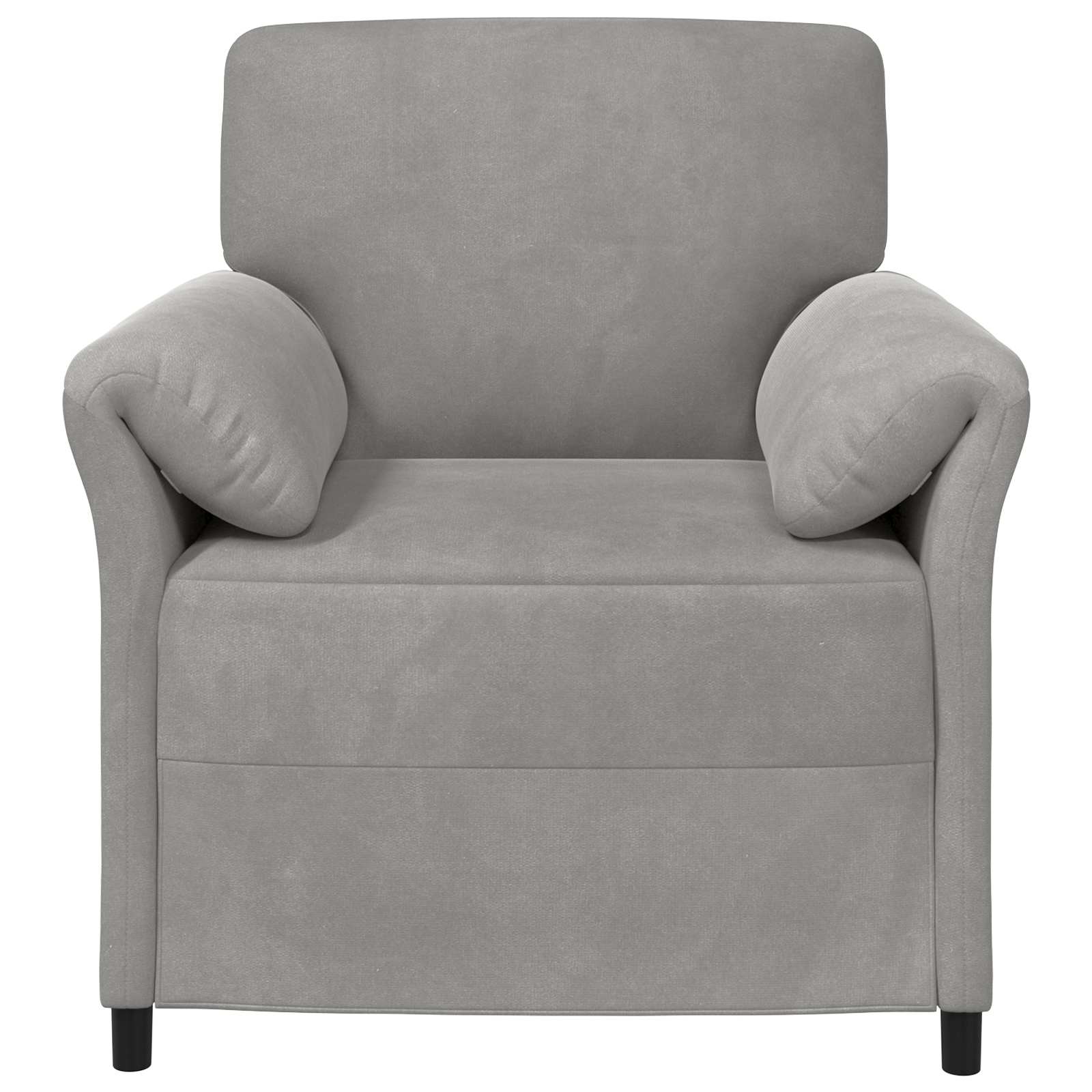 vidaXL Sofa 1-osobowa jasnoszary 88 x 83 x 95 cm Welur