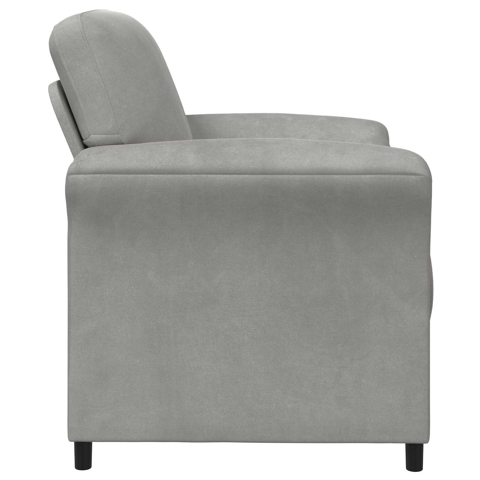 vidaXL Sofa 1-osobowa jasnoszary 88 x 83 x 95 cm Welur