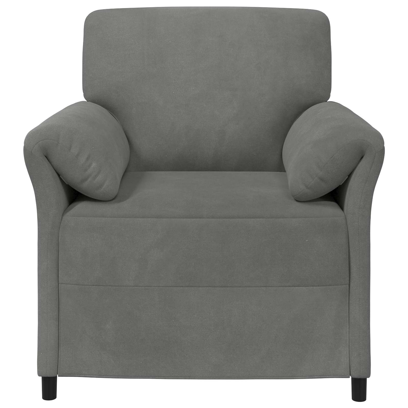 vidaXL Sofa 1-osobowa ciemnoszary 88 x 83 x 95 cm Welur