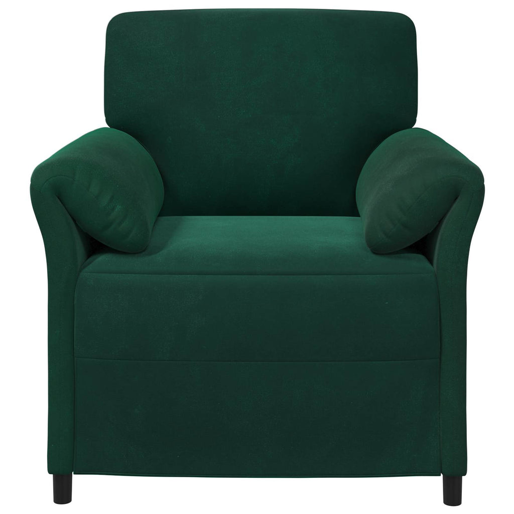 vidaXL Sofa 1-osobowa Ciemnozielony 88 x 83 x 95 cm Welur