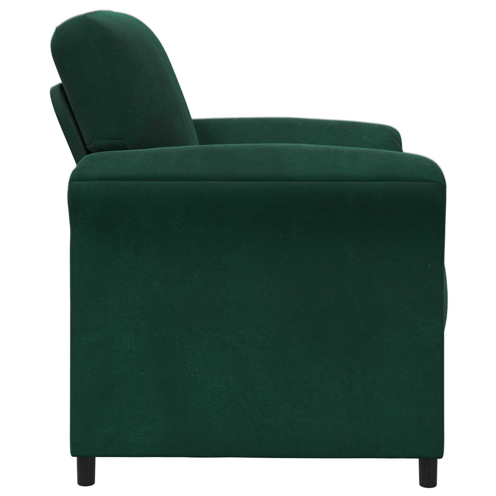 vidaXL Sofa 1-osobowa Ciemnozielony 88 x 83 x 95 cm Welur